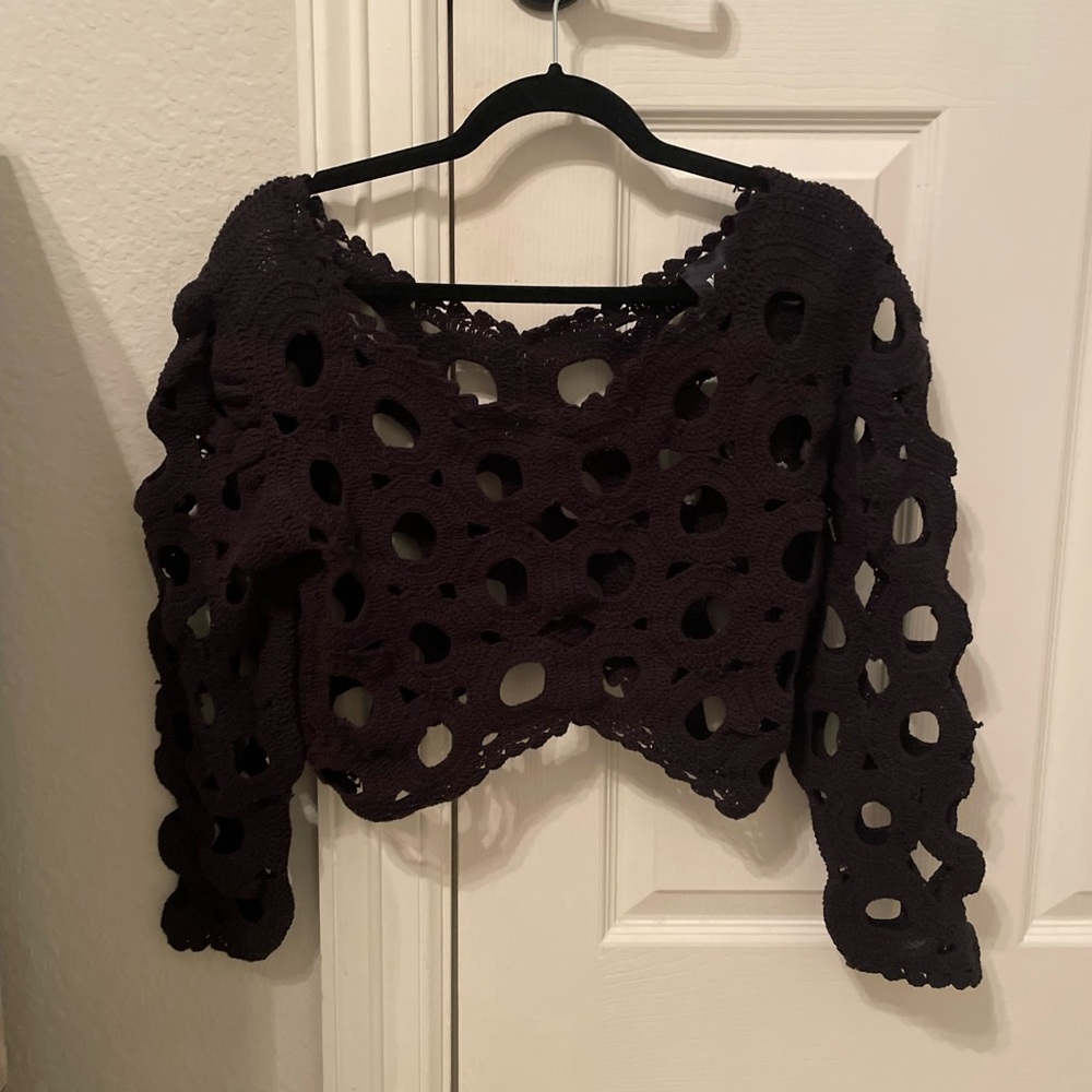Anthropologie black cover up never worn